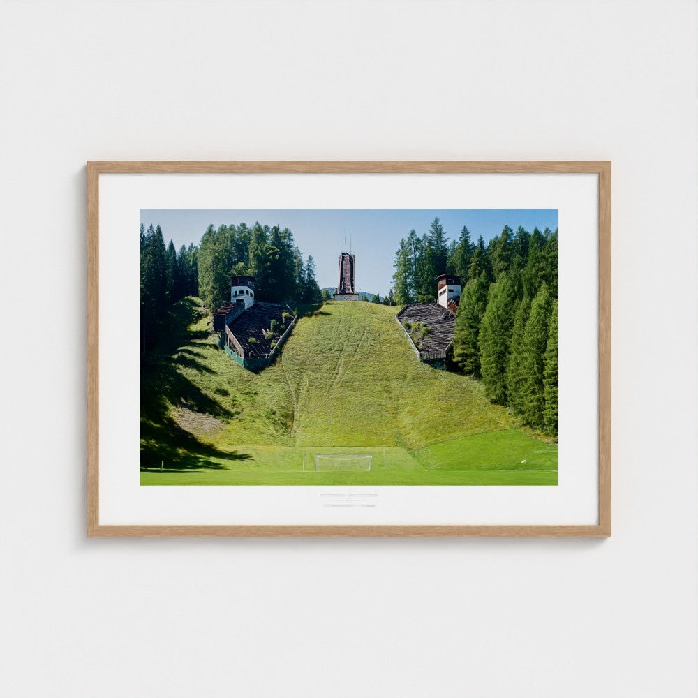 Football Pitch Print - Cortina d'Ampezzo, Italy | Footy Dreams