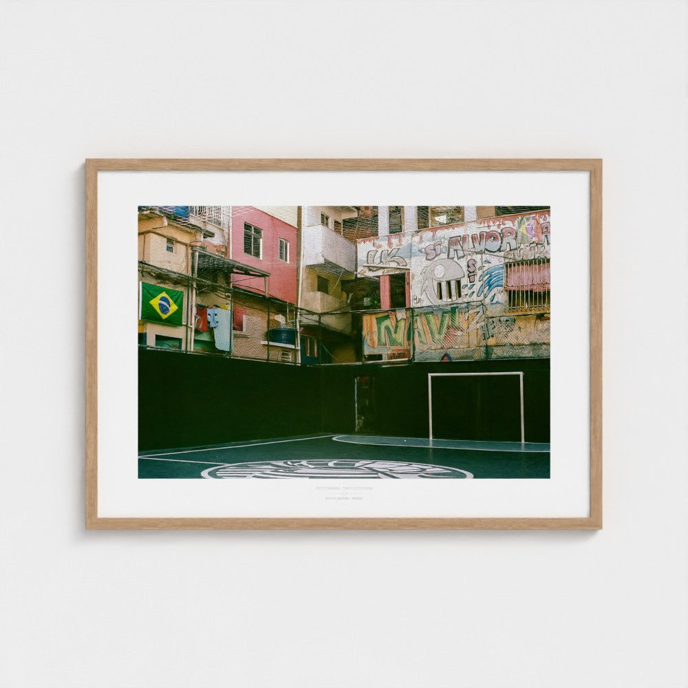 Football Pitch Print - Rio de Janeiro (Street), Brazil | Footy Dreams