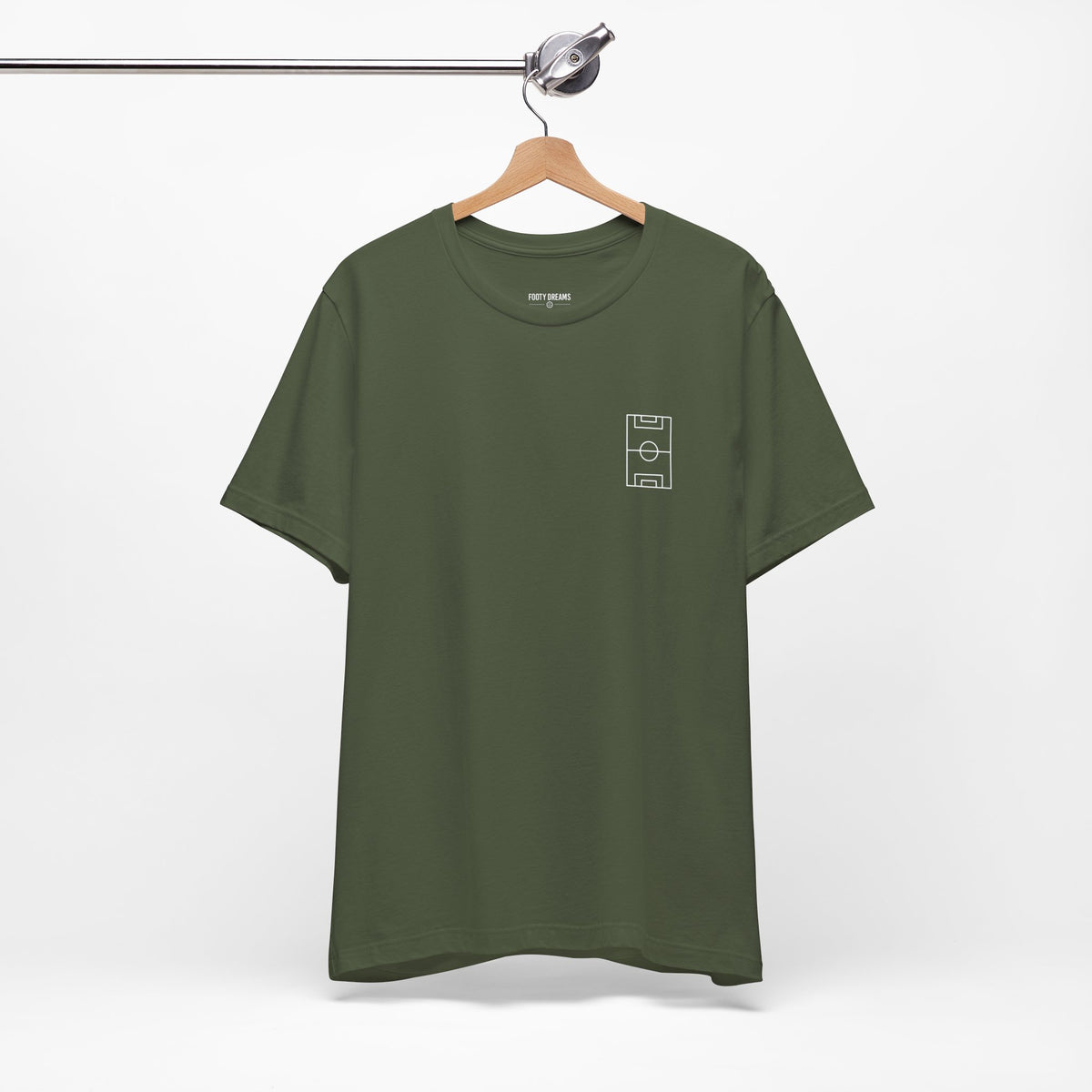 Footy Dreams Football Pitch Tee (Army Green)