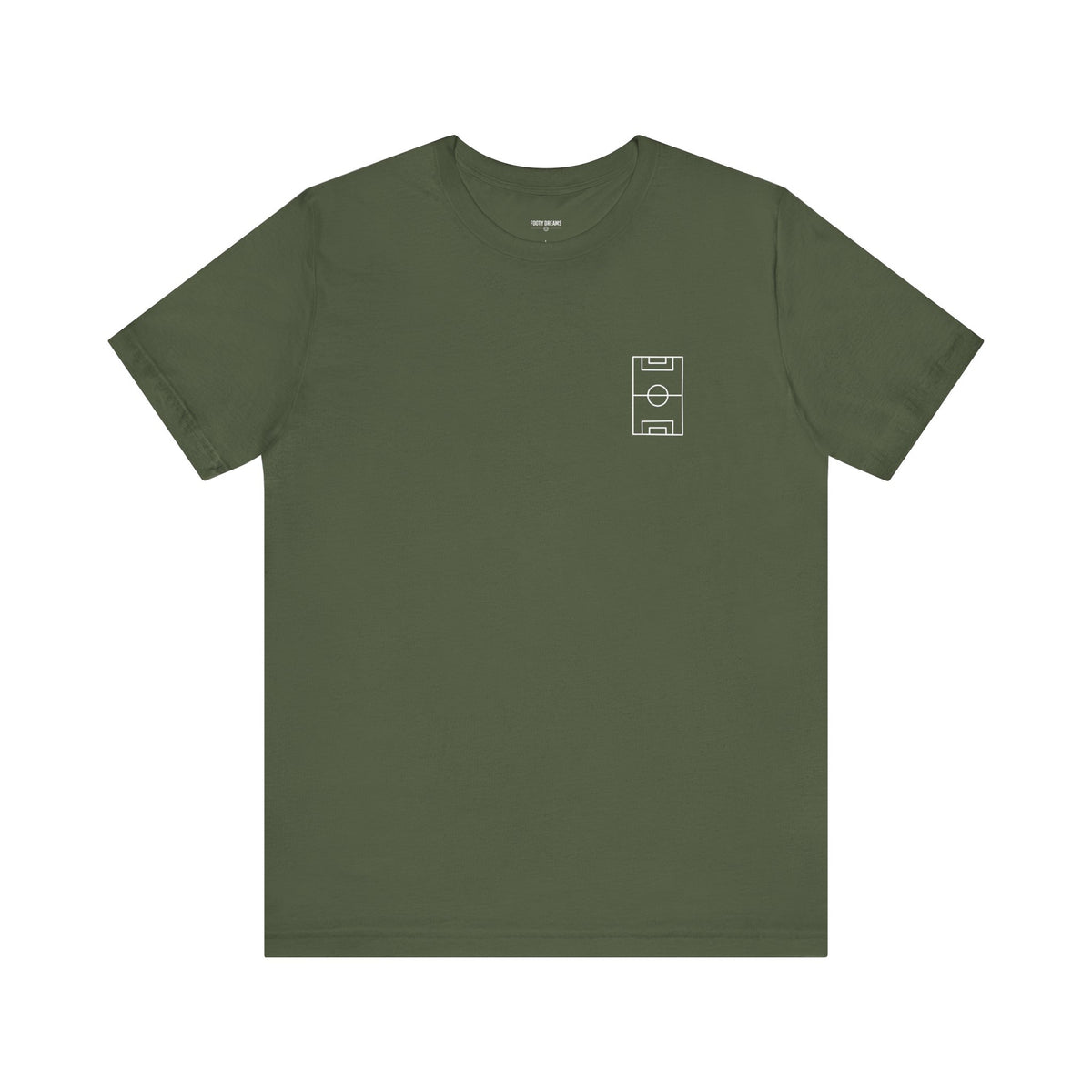 Footy Dreams Football Pitch Tee (Army Green)