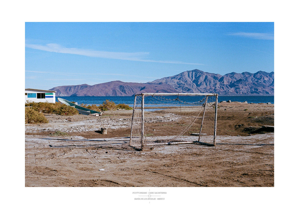 Football Pitch Print - Bahia de los Ángeles, Mexico | Footy Dreams