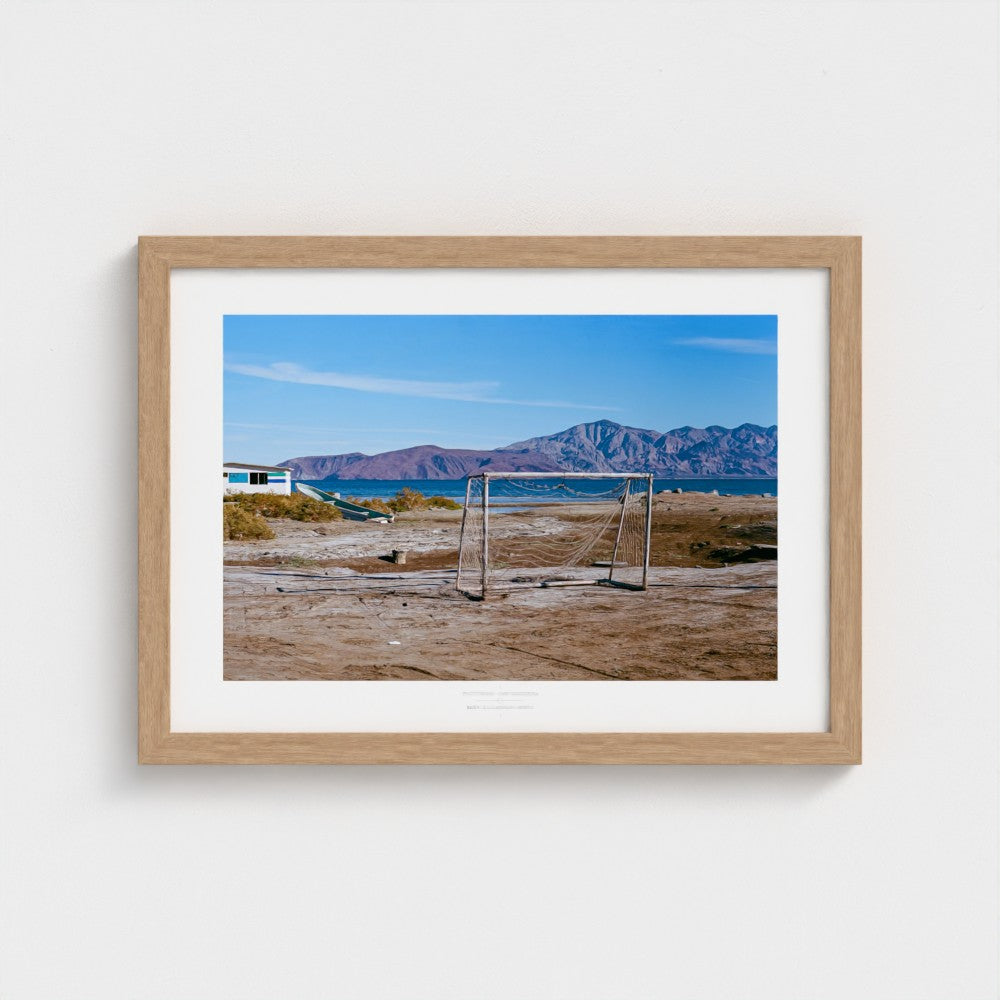 Football Pitch Print - Bahia de los Ángeles, Mexico | Footy Dreams