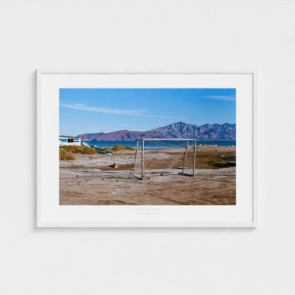 Football Pitch Print - Bahia de los Ángeles, Mexico | Footy Dreams