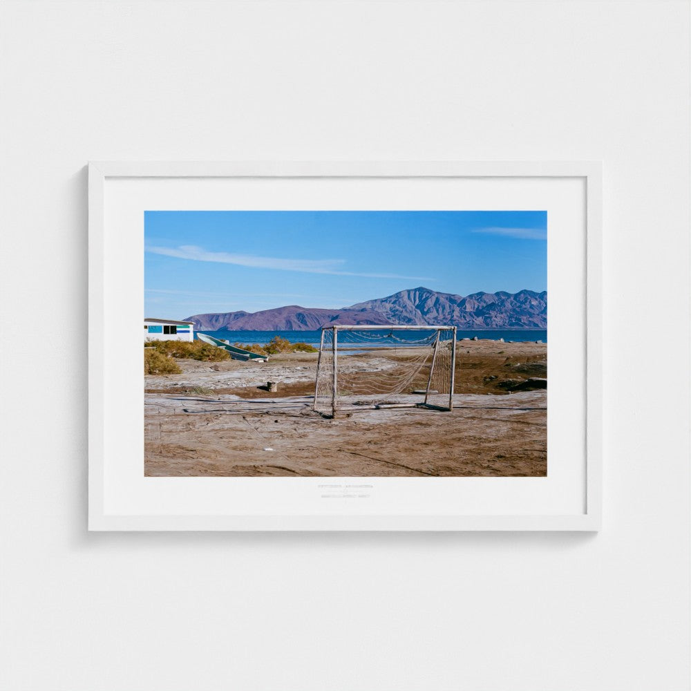 Football Pitch Print - Bahia de los Ángeles, Mexico | Footy Dreams