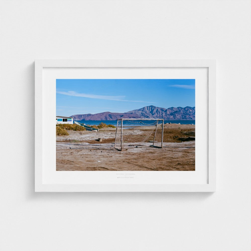 Football Pitch Print - Bahia de los Ángeles, Mexico | Footy Dreams
