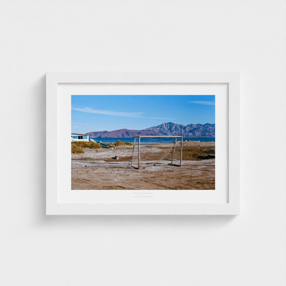 Football Pitch Print - Bahia de los Ángeles, Mexico | Footy Dreams
