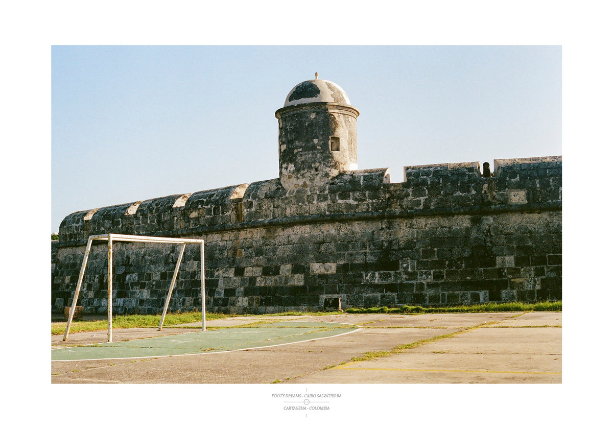 Football Pitch Print - Cartagena, Colombia | Footy Dreams