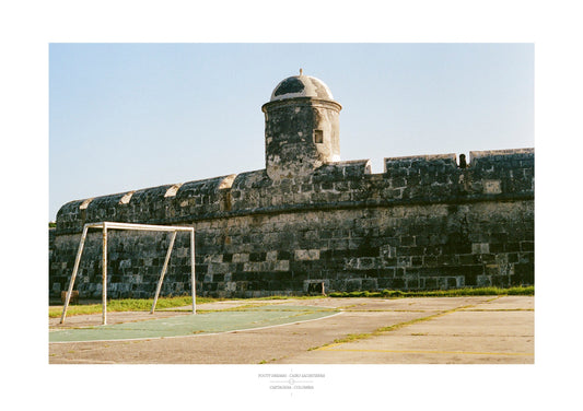 Football Pitch Print - Cartagena, Colombia | Footy Dreams