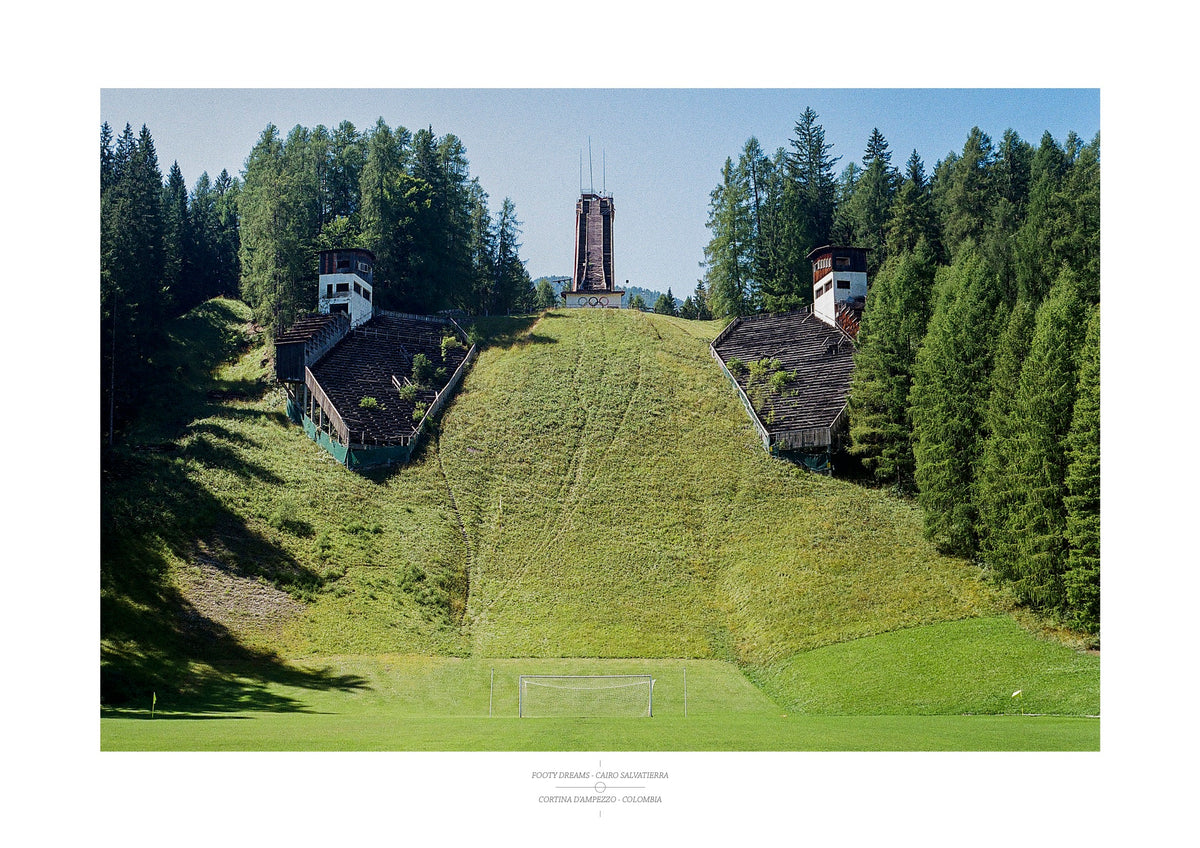 Football Pitch Print - Cortina d'Ampezzo, Italy | Footy Dreams