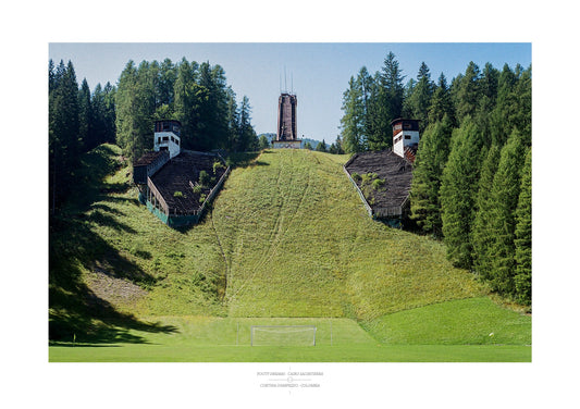 Football Pitch Print - Cortina d'Ampezzo, Italy | Footy Dreams