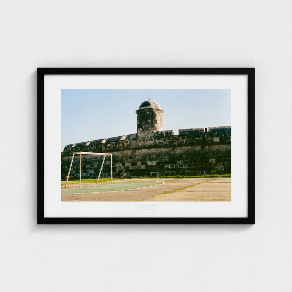 Football Pitch Print - Cartagena, Colombia | Footy Dreams