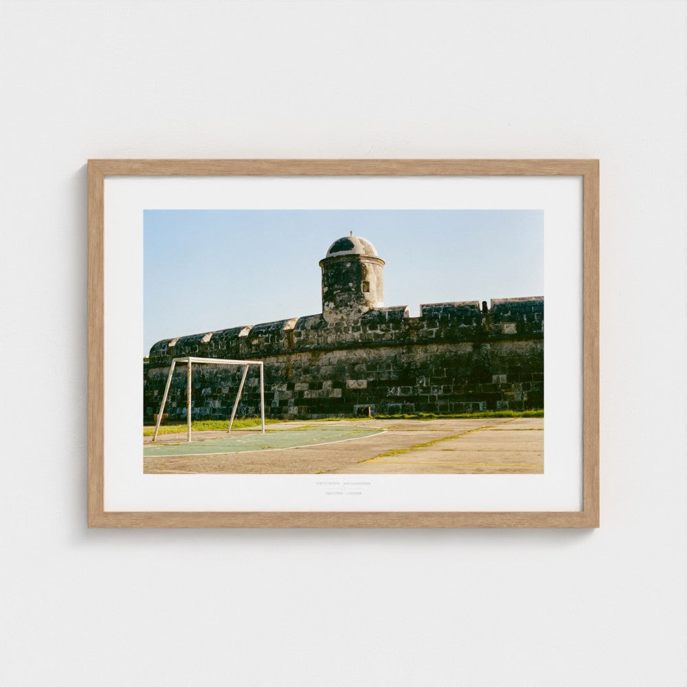 Football Pitch Print - Cartagena, Colombia | Footy Dreams