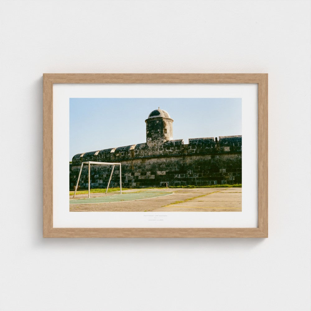 Football Pitch Print - Cartagena, Colombia | Footy Dreams