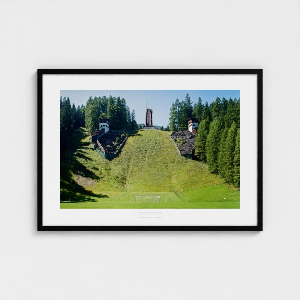 Football Pitch Print - Cortina d'Ampezzo, Italy | Footy Dreams