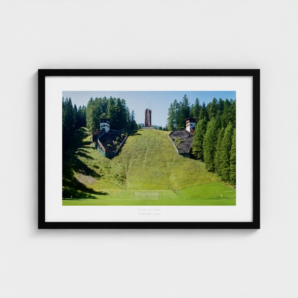 Football Pitch Print - Cortina d'Ampezzo, Italy | Footy Dreams