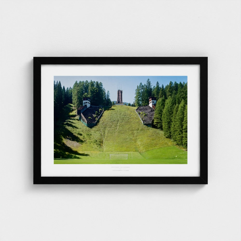 Football Pitch Print - Cortina d'Ampezzo, Italy | Footy Dreams