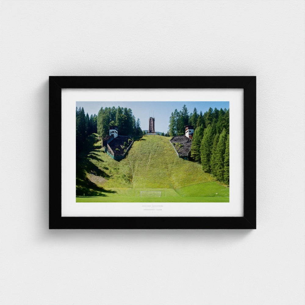 Football Pitch Print - Cortina d'Ampezzo, Italy | Footy Dreams