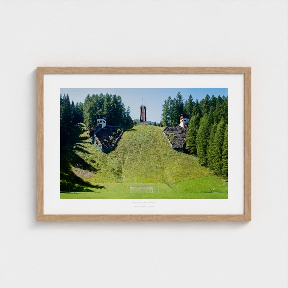 Football Pitch Print - Cortina d'Ampezzo, Italy | Footy Dreams