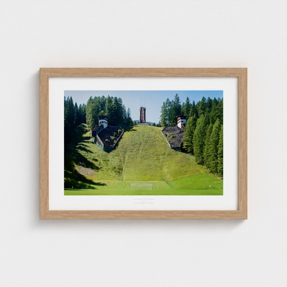 Football Pitch Print - Cortina d'Ampezzo, Italy | Footy Dreams