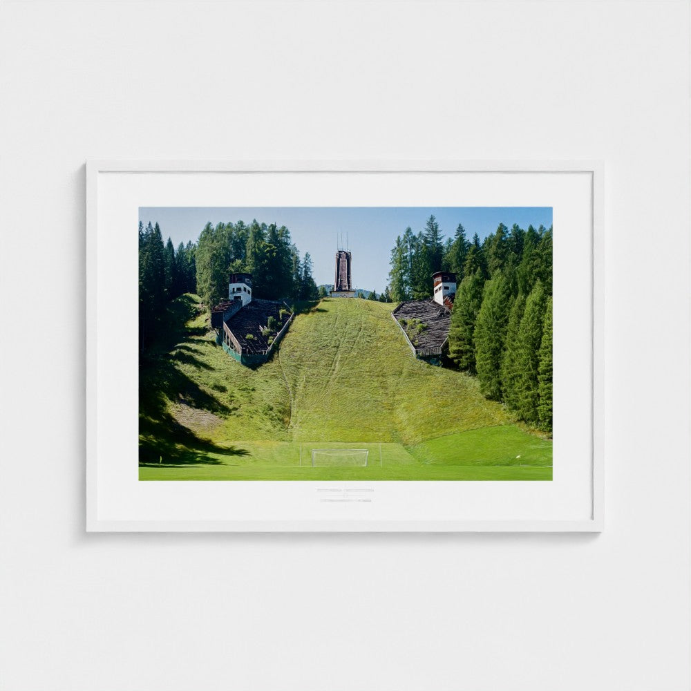 Football Pitch Print - Cortina d'Ampezzo, Italy | Footy Dreams