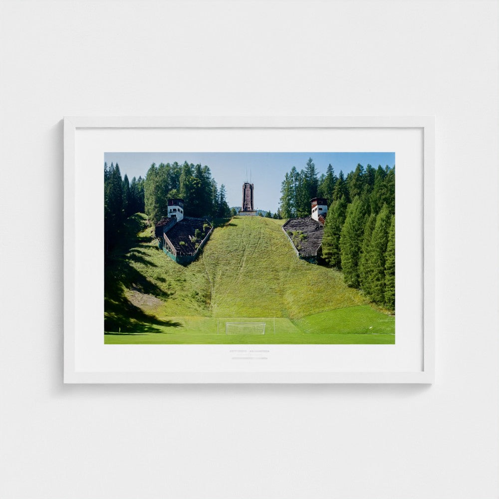 Football Pitch Print - Cortina d'Ampezzo, Italy | Footy Dreams