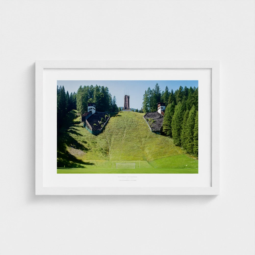 Football Pitch Print - Cortina d'Ampezzo, Italy | Footy Dreams