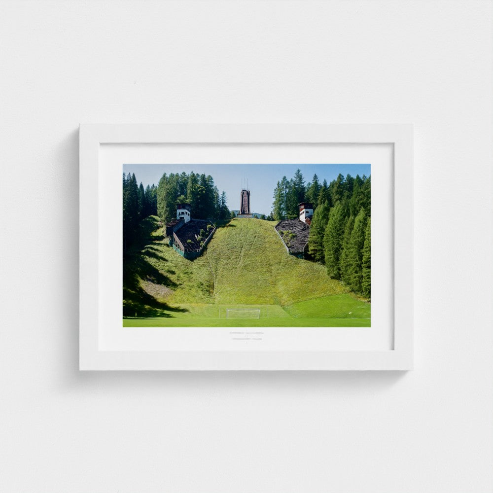 Football Pitch Print - Cortina d'Ampezzo, Italy | Footy Dreams