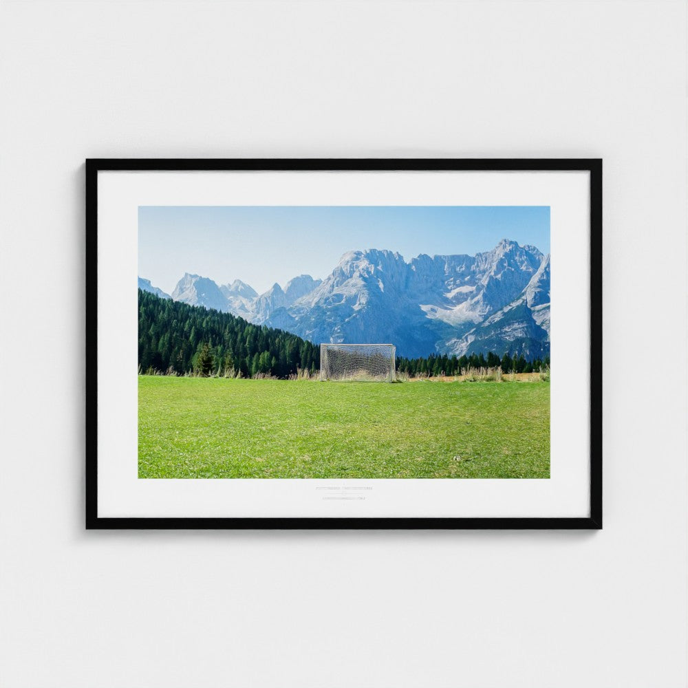 Football Pitch Print - Dolomites, Italy | Footy Dreams