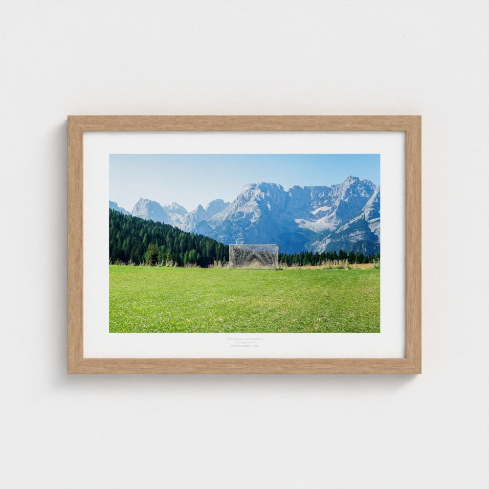 Football Pitch Print - Dolomites, Italy | Footy Dreams