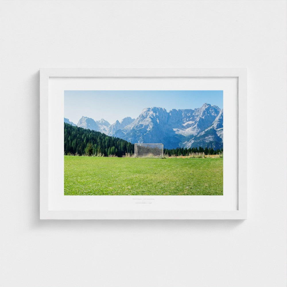 Football Pitch Print - Dolomites, Italy | Footy Dreams
