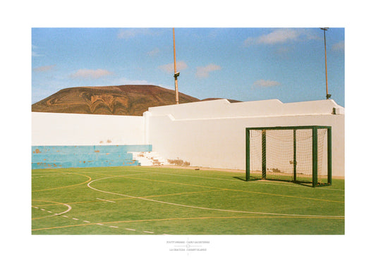 Football Pitch Print - La Graciosa, Canary Islands | Footy Dreams