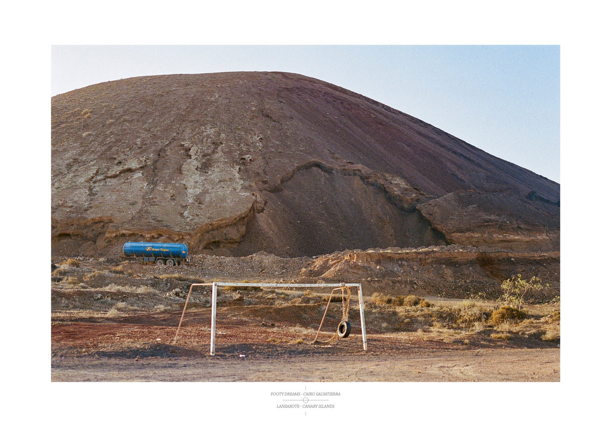 Football Pitch Print - Lanzarote, Canary Islands | Footy Dreams