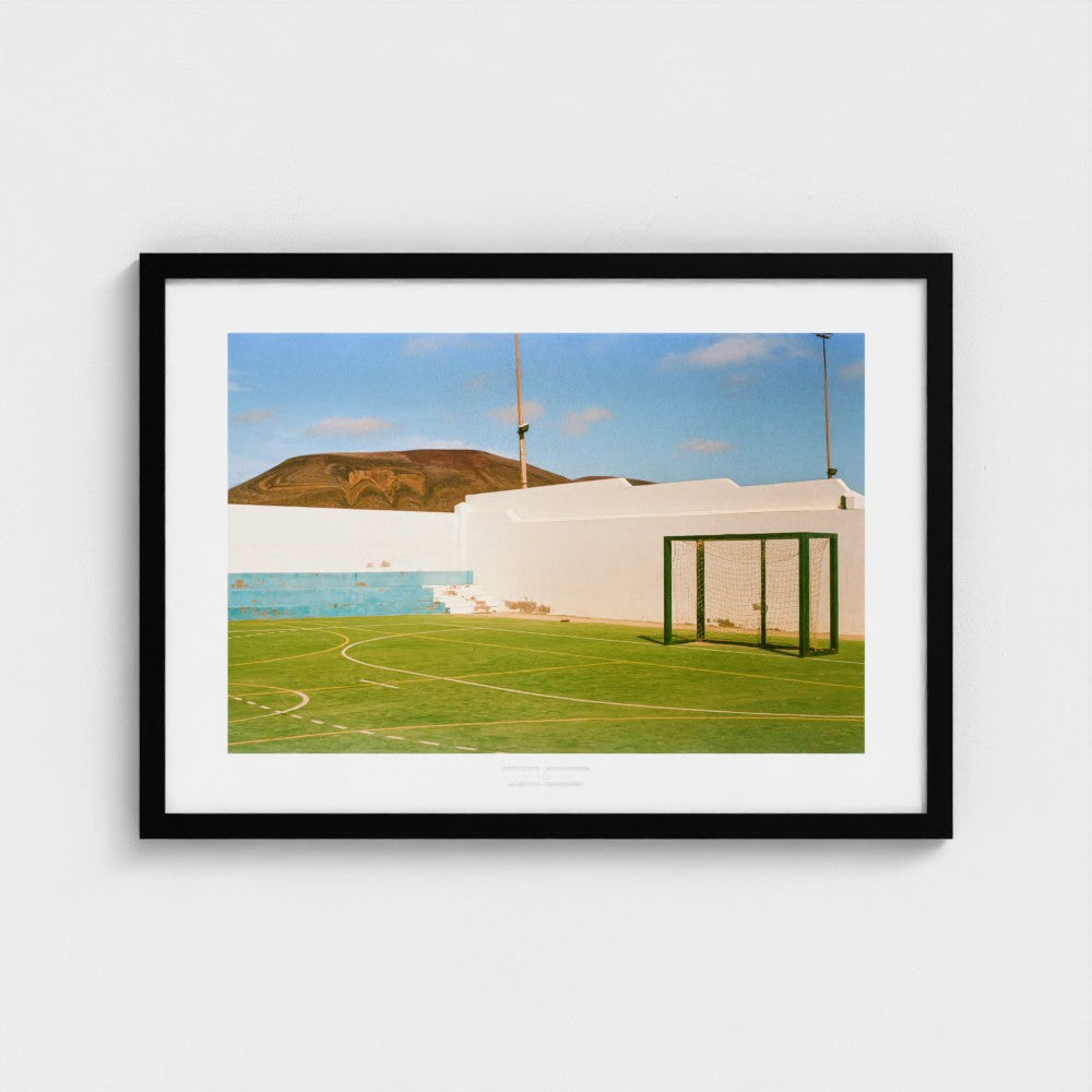 Football Pitch Print - La Graciosa, Canary Islands | Footy Dreams