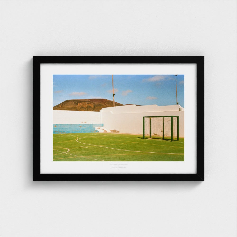 Football Pitch Print - La Graciosa, Canary Islands | Footy Dreams