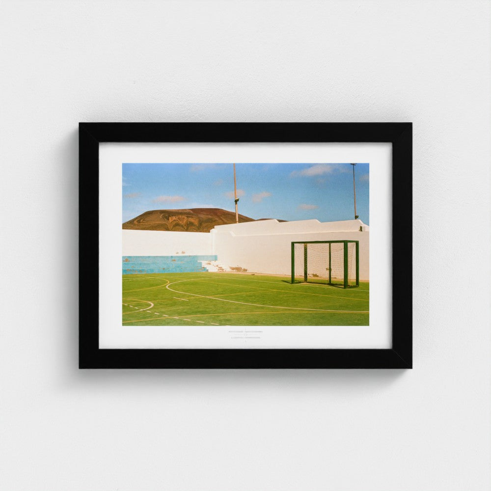 Football Pitch Print - La Graciosa, Canary Islands | Footy Dreams