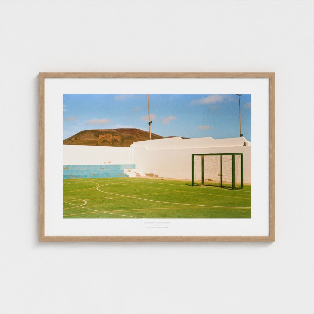 Football Pitch Print - La Graciosa, Canary Islands | Footy Dreams