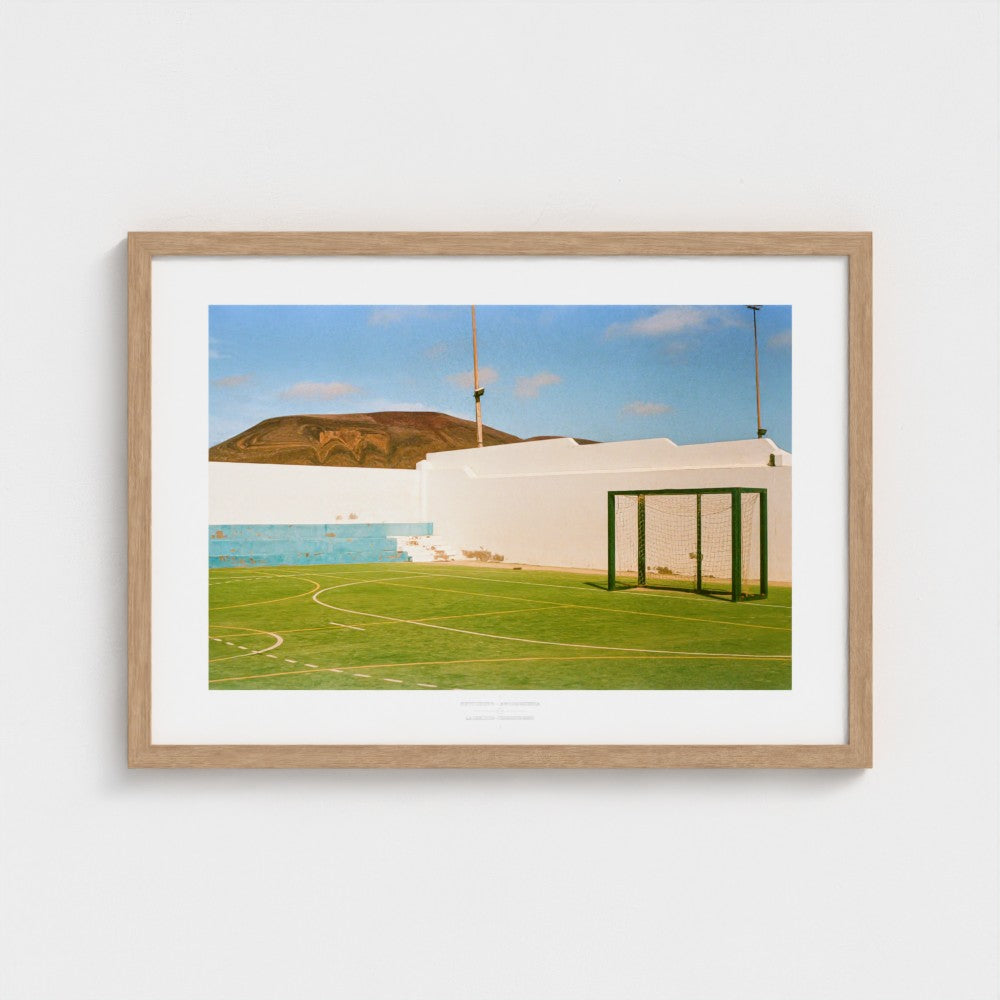 Football Pitch Print - La Graciosa, Canary Islands | Footy Dreams