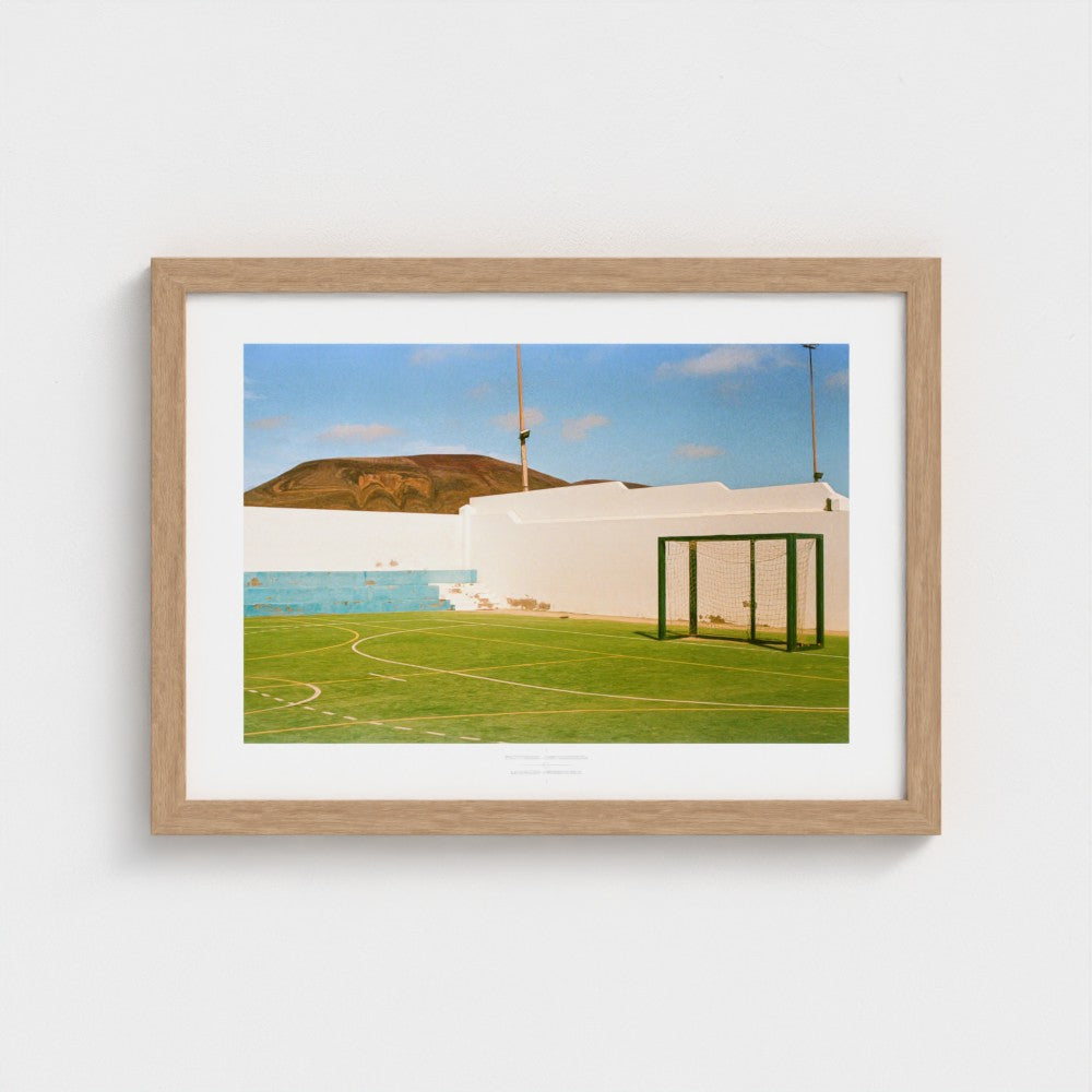 Football Pitch Print - La Graciosa, Canary Islands | Footy Dreams