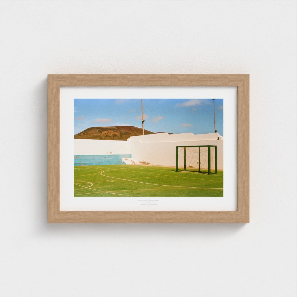 Football Pitch Print - La Graciosa, Canary Islands | Footy Dreams