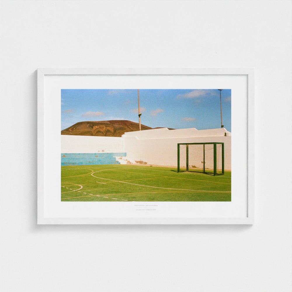 Football Pitch Print - La Graciosa, Canary Islands | Footy Dreams