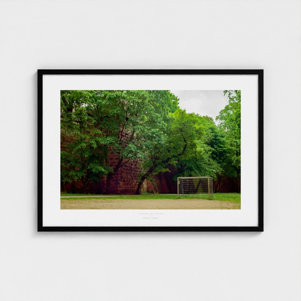 Football Pitch Print - Nuremberg (Old Town), Germany | Footy Dreams