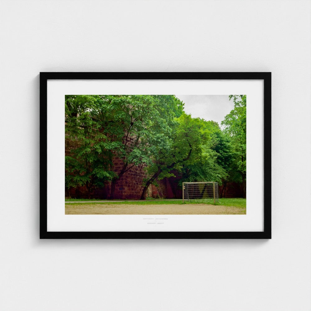 Football Pitch Print - Nuremberg (Old Town), Germany | Footy Dreams