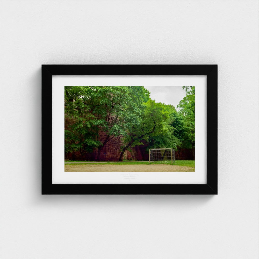 Football Pitch Print - Nuremberg (Old Town), Germany | Footy Dreams