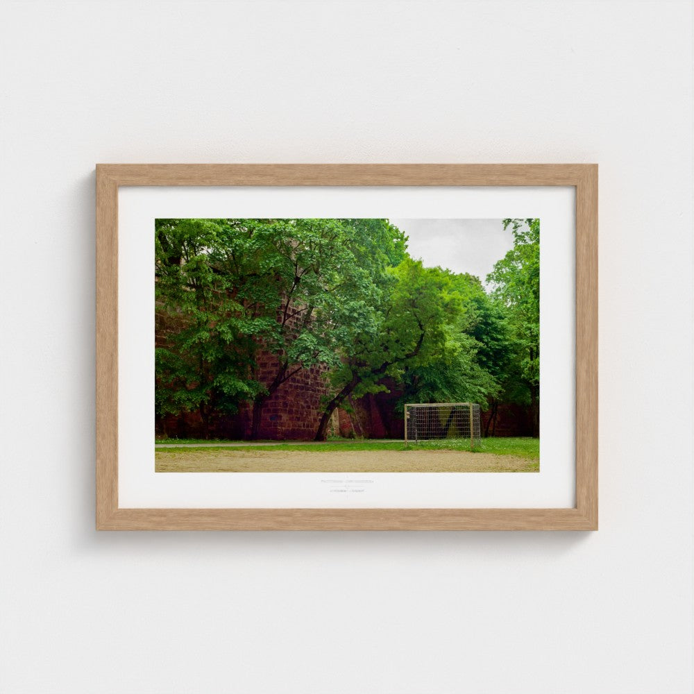Football Pitch Print - Nuremberg (Old Town), Germany | Footy Dreams