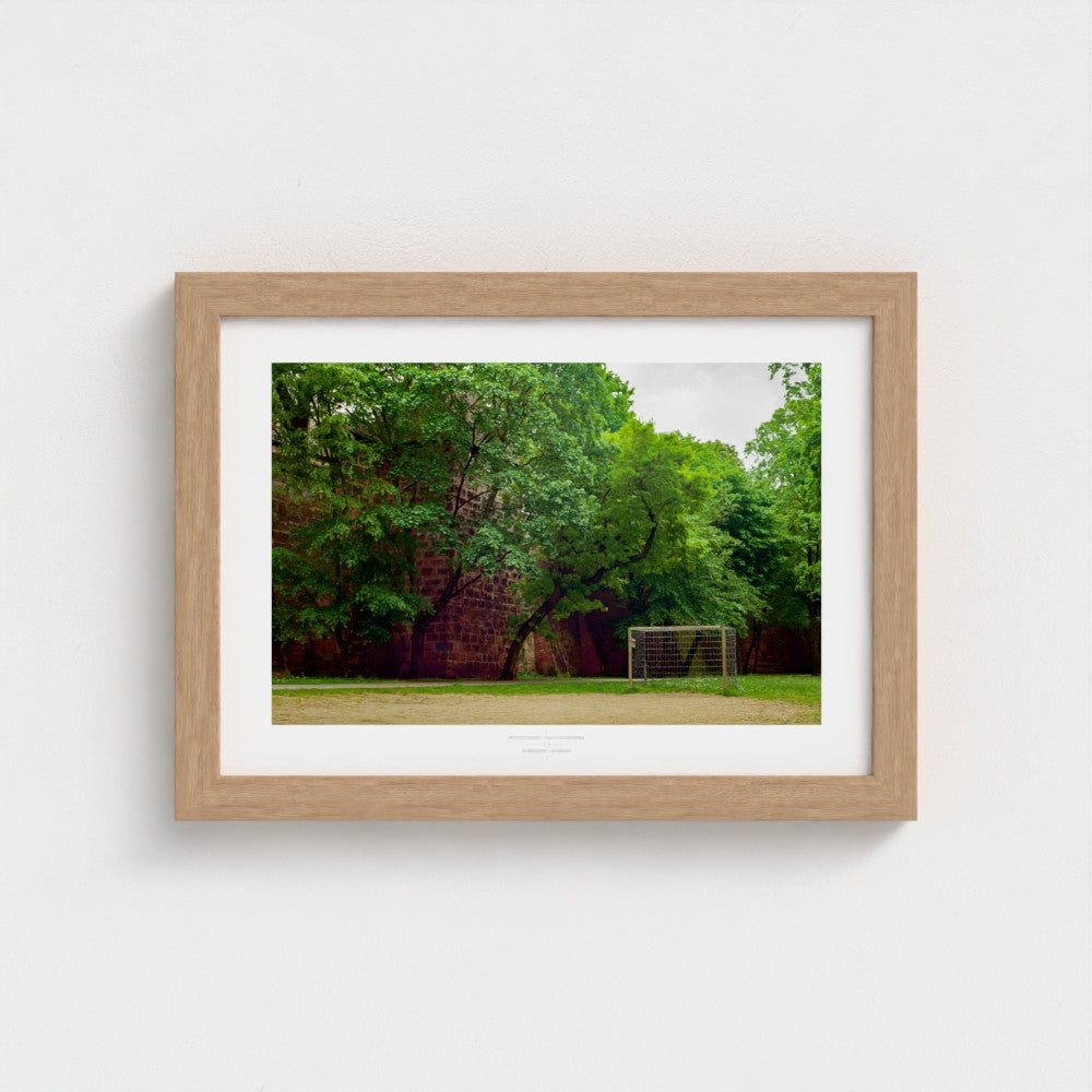 Football Pitch Print - Nuremberg (Old Town), Germany | Footy Dreams
