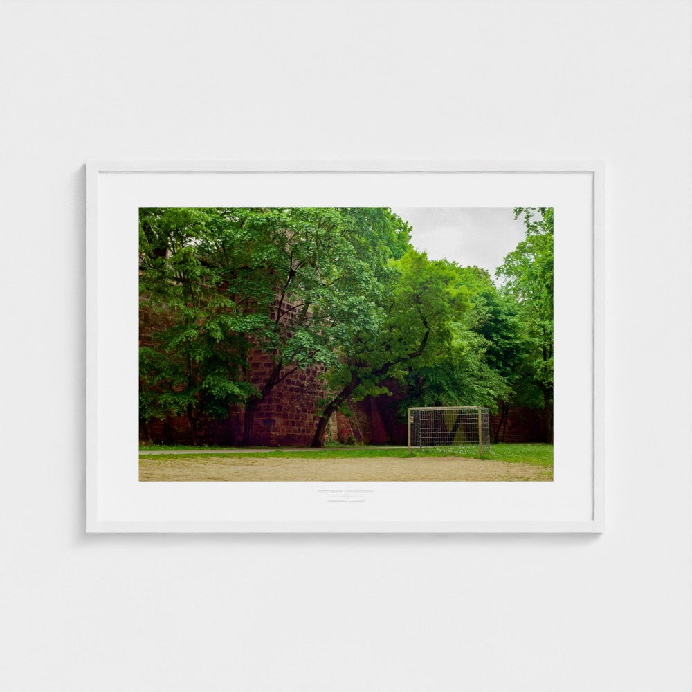 Football Pitch Print - Nuremberg (Old Town), Germany | Footy Dreams