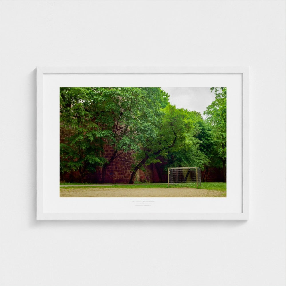 Football Pitch Print - Nuremberg (Old Town), Germany | Footy Dreams