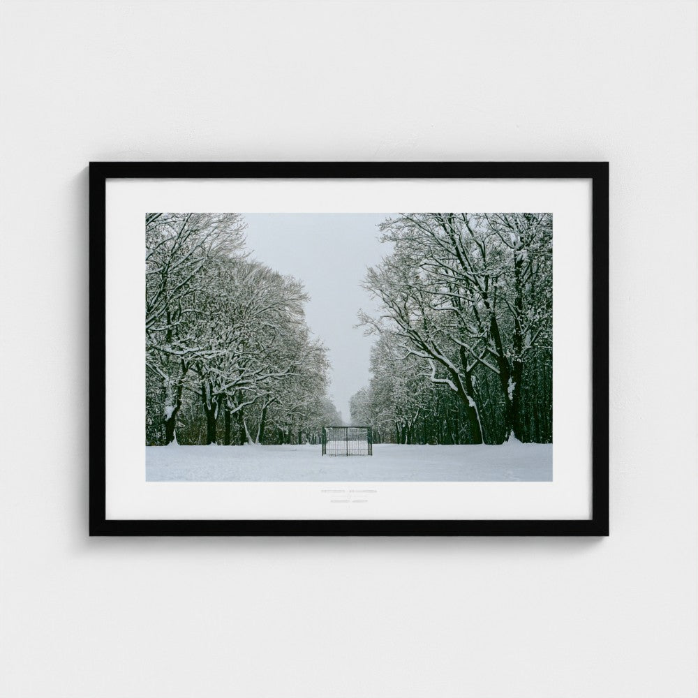 Football Pitch Print - Nuremberg (Snow Day), Germany | Footy Dreams