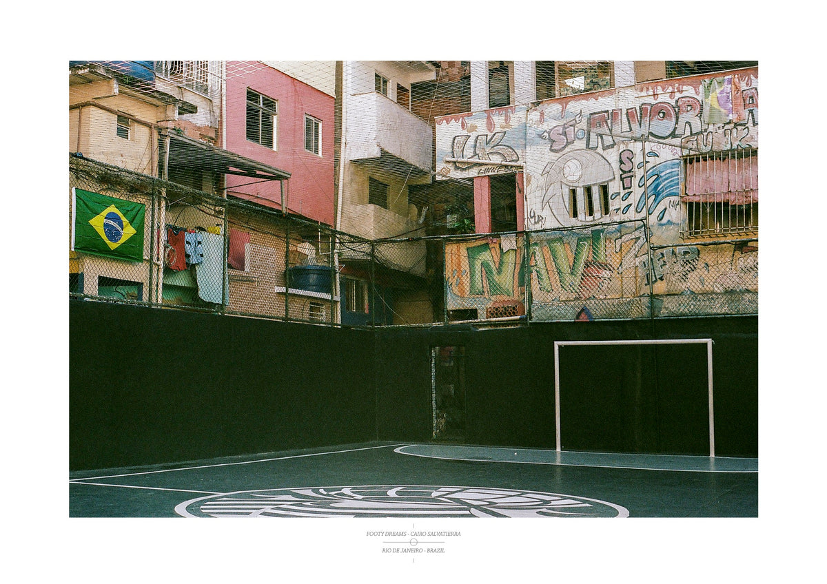 Football Pitch Print - Rio de Janeiro (Street), Brazil | Footy Dreams