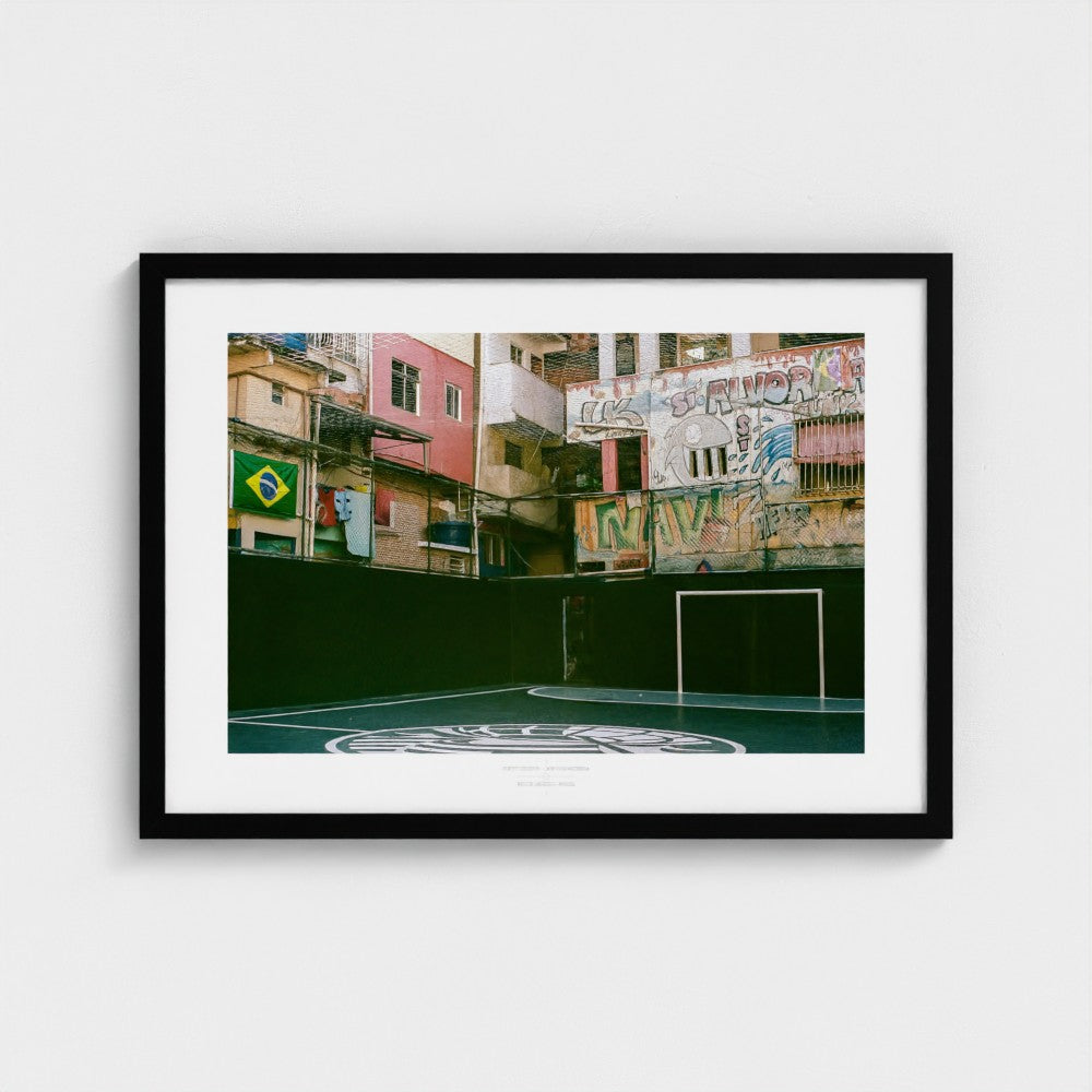 Football Pitch Print - Rio de Janeiro (Street), Brazil | Footy Dreams
